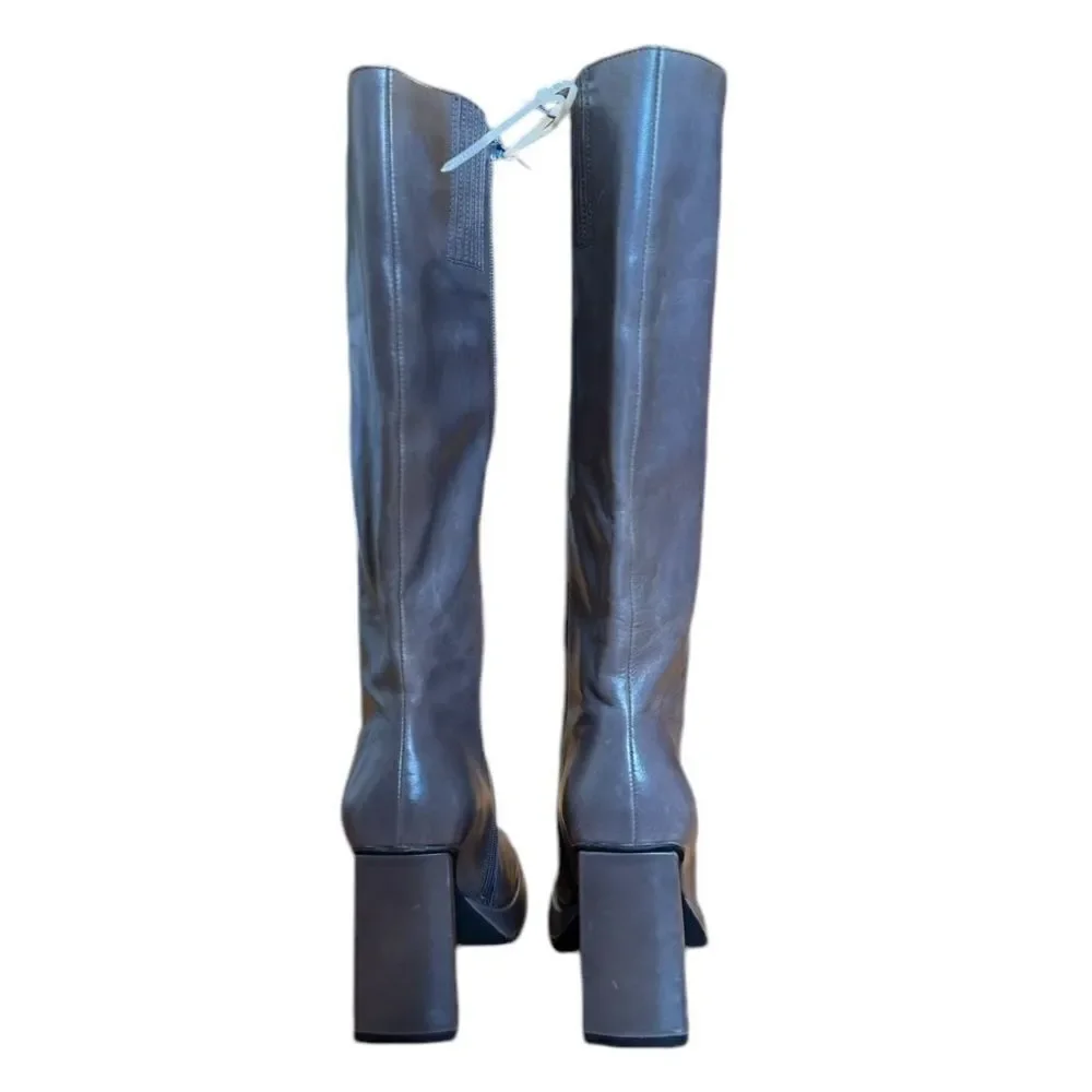 Revolve Jeffrey Campbell Maximal-2 Gray Knee High Boots